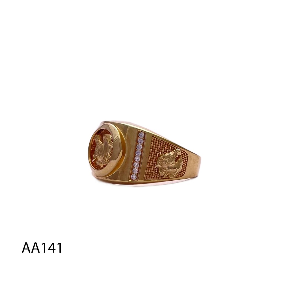 imagen 1 anillo de oro con forma de caballo 