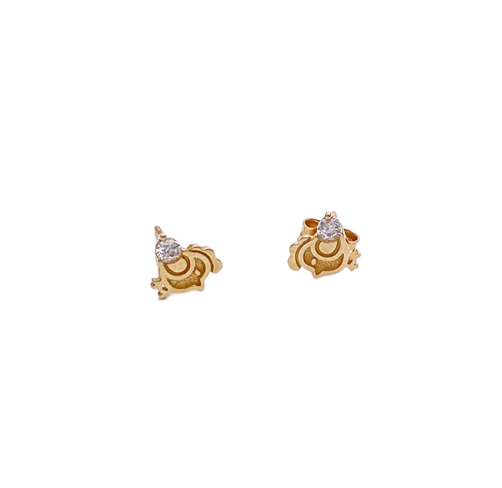 aretes pollito aretes pollito 14K