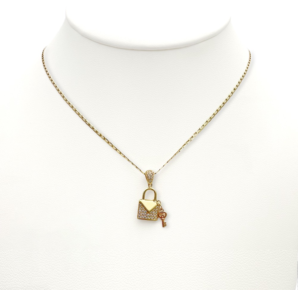 gargantilla candado gargantilla candado 10K