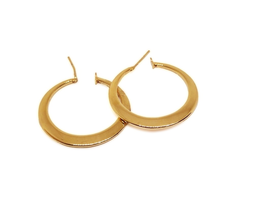 arracas de oro aplastada arracas de oro aplastada 14K