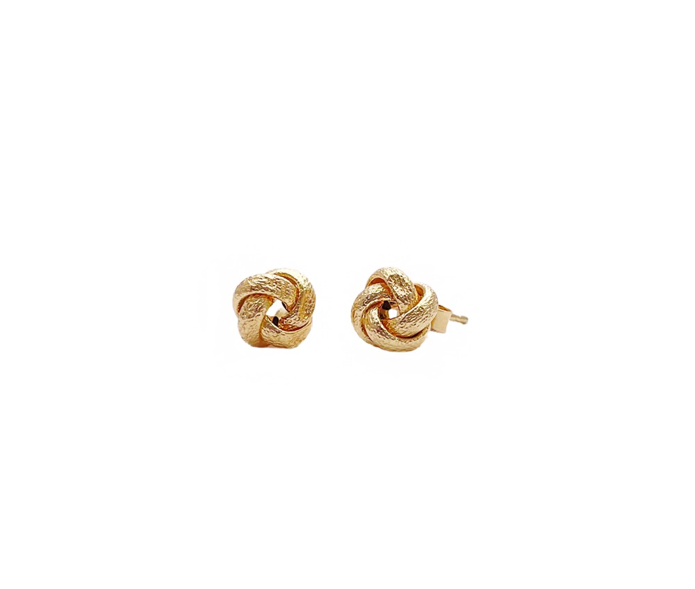 aretes de oro nudo aretes de oro nudo 14K